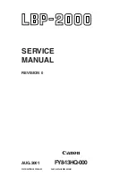 Предварительный просмотр 1 страницы Canon LBP-2000 Service Manual