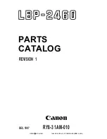 Предварительный просмотр 7 страницы Canon LBP-2460 Parts Catalog