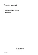 Canon LBP-3000 Service Manual preview