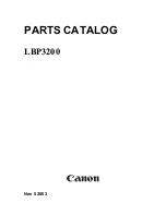 Canon LBP-3200 Parts Catalog preview