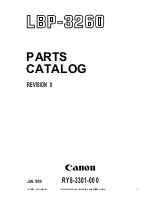 Canon LBP-3260 Parts Catalog preview