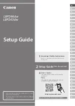 Canon LBP246dw Setup Manual preview