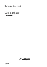 Canon LBP3250 Series Service Manual предпросмотр