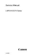 Canon LBP3310 Service Manual preview