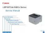 Preview for 1 page of Canon LBP6670dn Series Service Manual