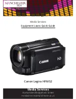 Canon Legira HFM52 Quick Manual предпросмотр