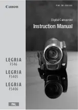 Предварительный просмотр 1 страницы Canon LEGRIA FS405 Instruction Manual