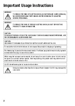 Preview for 2 page of Canon LEGRIA HF M300 Instruction Manual