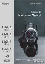 Canon LEGRIA HF R306 Instruction Manual preview