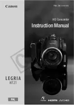 Canon LEGRIA HF21 Instruction Manual preview