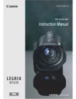 Предварительный просмотр 1 страницы Canon Legria HFG10 Instruction Manual