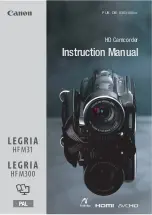 Canon Legria hfm300 Instruction Manual preview