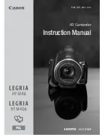 Canon LEGRIA HFM406 Instruction Manual предпросмотр