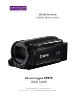 Canon Legria HFR76 Quick Manual preview