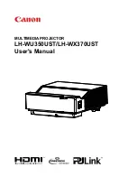 Preview for 1 page of Canon LH-WU350UST User Manual