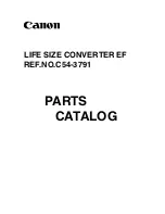 Canon LIFE SIZE CONVERTER EF Parts Catalog preview