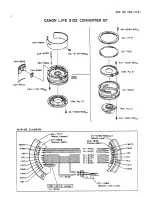 Preview for 2 page of Canon LIFE SIZE CONVERTER EF Parts Catalog