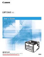 Предварительный просмотр 1 страницы Canon lpb3360 User Manual