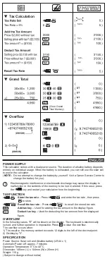 Preview for 2 page of Canon LS 123K User Manual