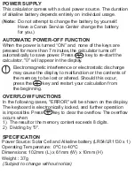 Preview for 2 page of Canon LS-270H User Manual