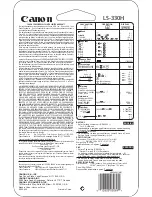 Canon LS-330H User Manual preview