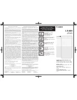 Canon LS-85H - Portable Display Calculator Instructions preview