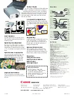 Preview for 2 page of Canon LV-5110 Brochure & Specs