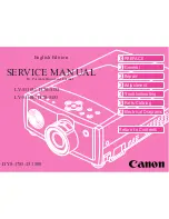 Canon LV-5110U Service Manual preview