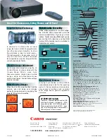 Preview for 2 page of Canon LV-5200 Brochure & Specs