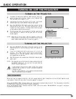 Предварительный просмотр 19 страницы Canon LV-5200 Owner'S Manual