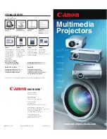 Предварительный просмотр 1 страницы Canon LV-5220 - Multimedia Projector SVGA Specifications