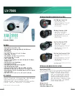Preview for 3 page of Canon LV-5220 - Multimedia Projector SVGA Specifications