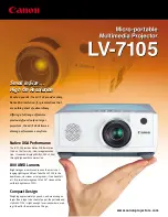 Canon LV-7105 Brochure & Specs preview