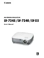 Canon LV-7240 User Manual предпросмотр