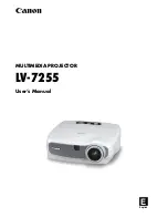 Canon LV-7255 User Manual предпросмотр