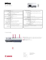 Предварительный просмотр 2 страницы Canon LV-729 Specification