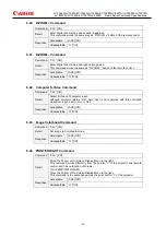 Preview for 18 page of Canon LV-7292A Command Specifications