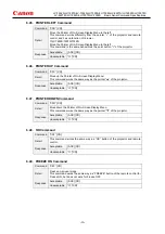 Предварительный просмотр 19 страницы Canon LV-7292A Command Specifications