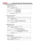 Предварительный просмотр 25 страницы Canon LV-7292A Command Specifications