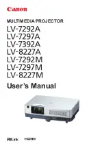 Canon LV-7292A User Manual preview