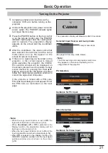 Предварительный просмотр 21 страницы Canon LV-7292A User Manual