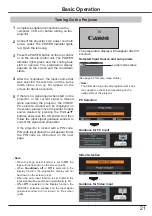 Preview for 21 page of Canon LV-7292S User Manual