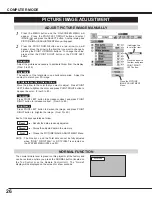 Предварительный просмотр 26 страницы Canon LV-7320 Owner'S Manual