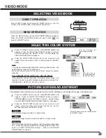 Предварительный просмотр 29 страницы Canon LV-7320 Owner'S Manual