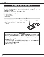 Предварительный просмотр 38 страницы Canon LV-7325 Owner'S Manual