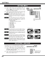 Предварительный просмотр 40 страницы Canon LV-7325 Owner'S Manual