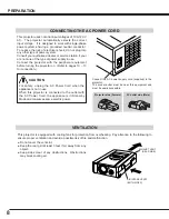 Предварительный просмотр 8 страницы Canon LV-7325U Owner'S Manual