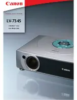 Предварительный просмотр 1 страницы Canon LV-7345 Brochure & Specs