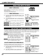 Предварительный просмотр 22 страницы Canon LV-7345 Owner'S Manual