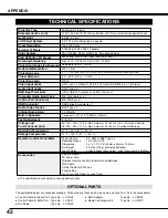 Предварительный просмотр 42 страницы Canon LV-7345 Owner'S Manual